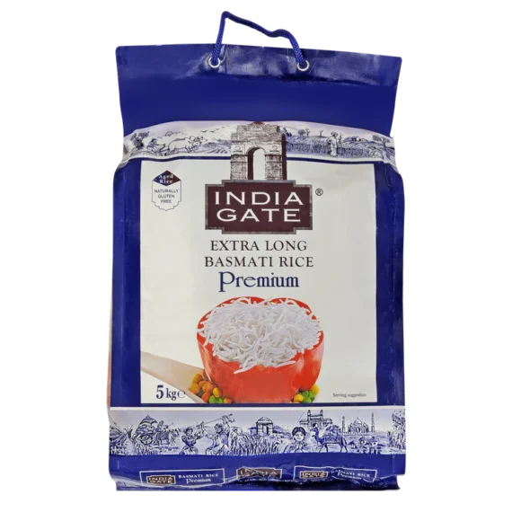India Gate - 5kg Basmati Rice Premium Extra Long