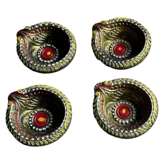 Fancy Diyas - Set of 4