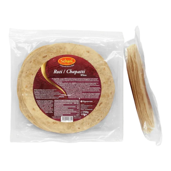 Schani - 750g Roti/Chapatti Flatbread white 15 pieces