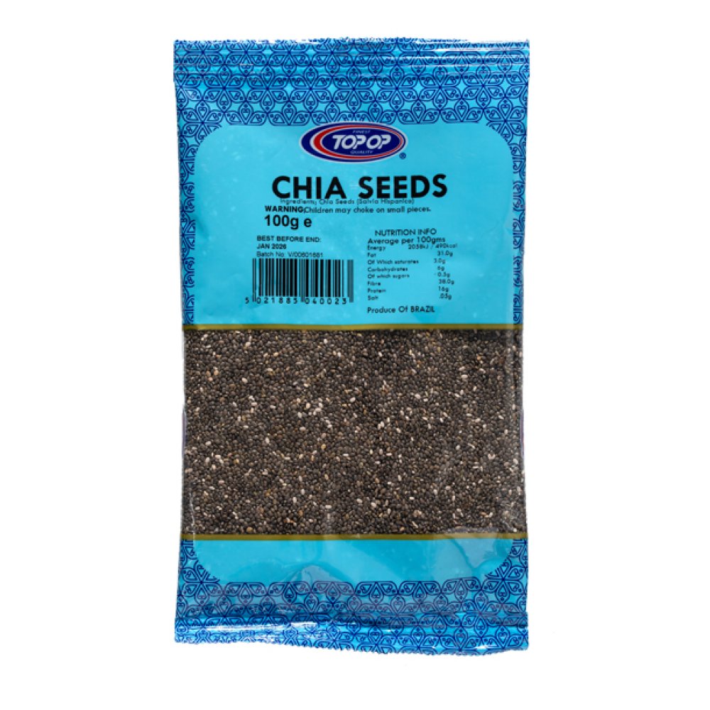 Top op Chia Seeds 100gm