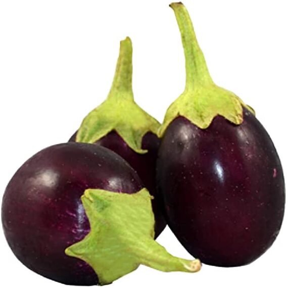 Groceteria Fresh - 250g Indian Egg Plant (Round Brinjal)