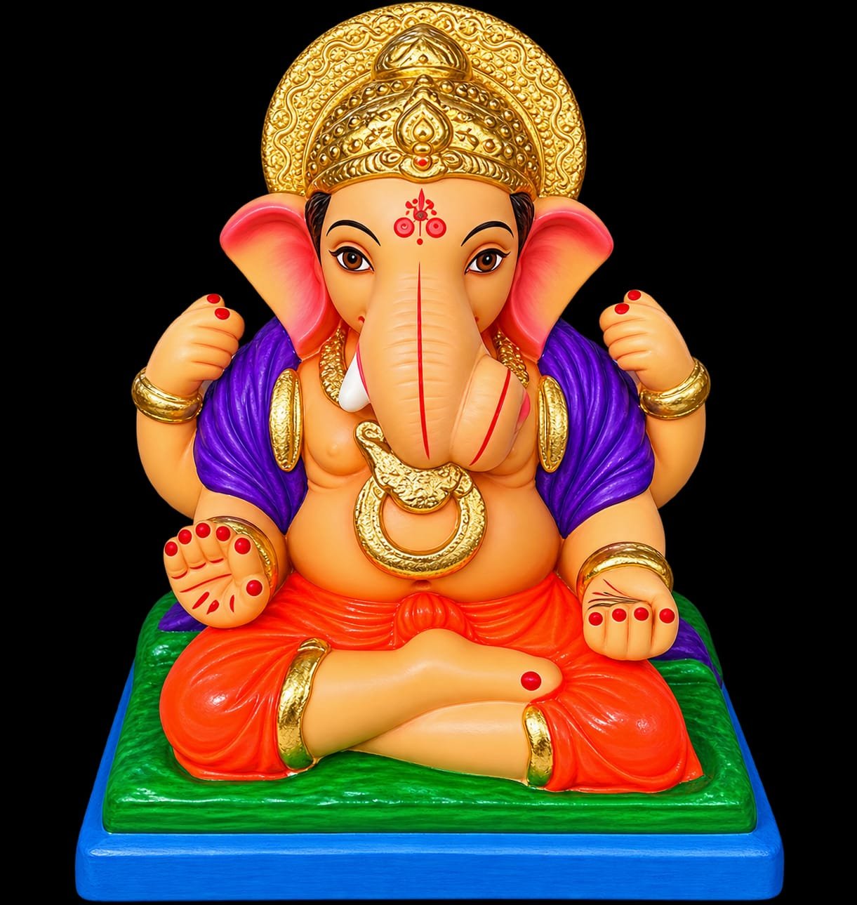 Ganpati Idol 6 inch(Eco-Friendly)